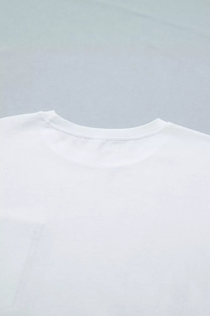 Color Block Chest Pocket Patched Casual Short Sleeve Top