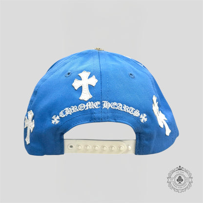 Chrome Hearts Cross Patch Hat in Carolina Blue
