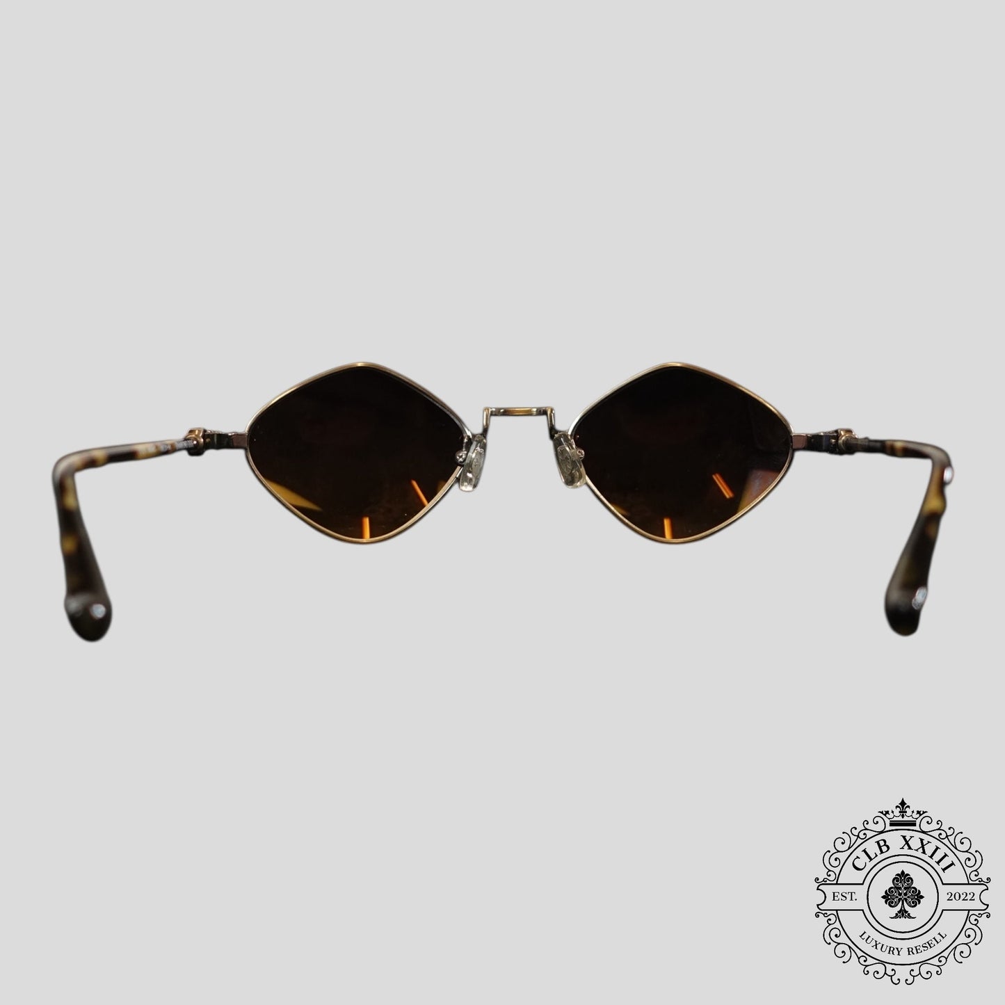 Chrome Hearts Diamond Dog Sunglasses in Tortoise