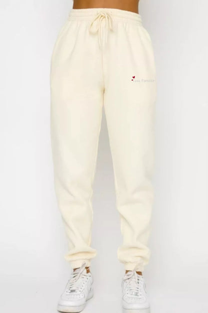 Round Neck Sweatshirt and Joggers Set
