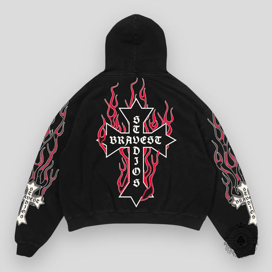 Bravest Studios Eternal Hoodie in Red