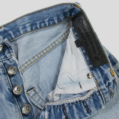 Chrome Hearts 501 Redline Cross Patch Jeans