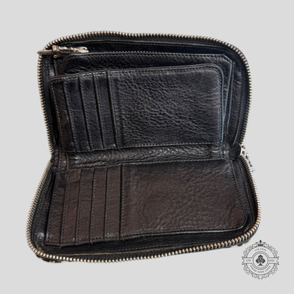 Chrome Hearts Checkered Zip Up Wallet
