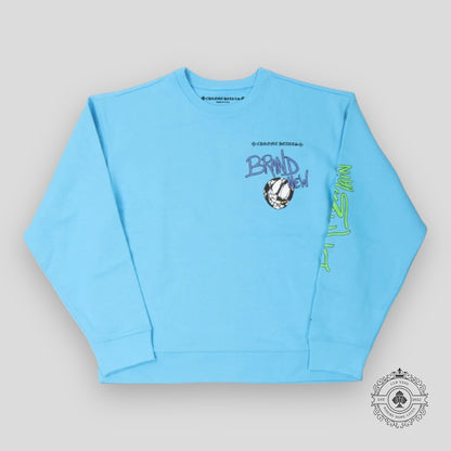 Chrome Hearts Brain New Crewneck in Blue