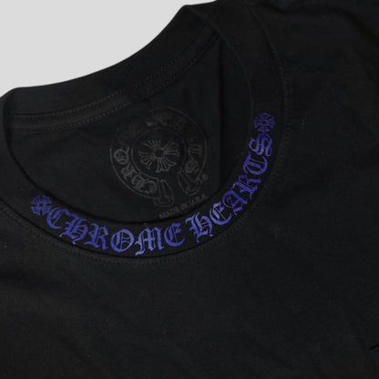 Chrome Hearts Neck Logo Long Sleeve in Black/Blue