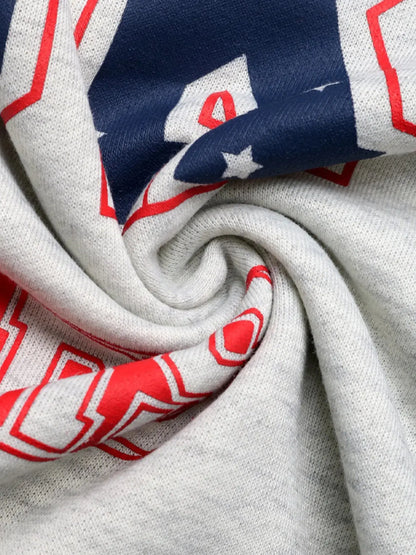 Lucky Stars Single Shoulder Cropped Sweatshirt