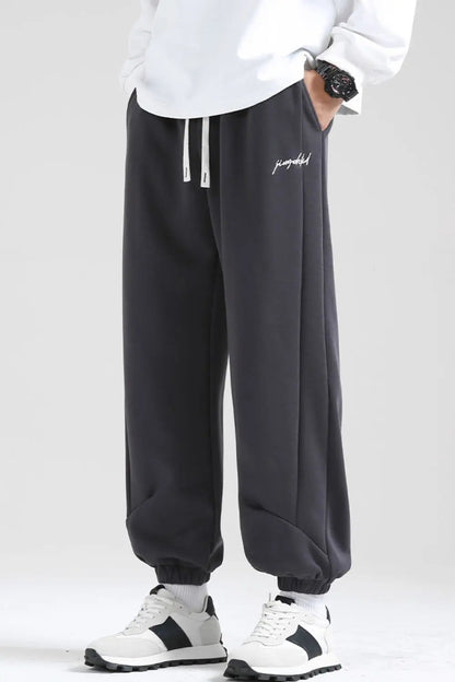 Men's Plus Size Casual Loose Fit Drawstring Sweatpants