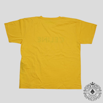 Celine Homme Logo Tee in Yellow