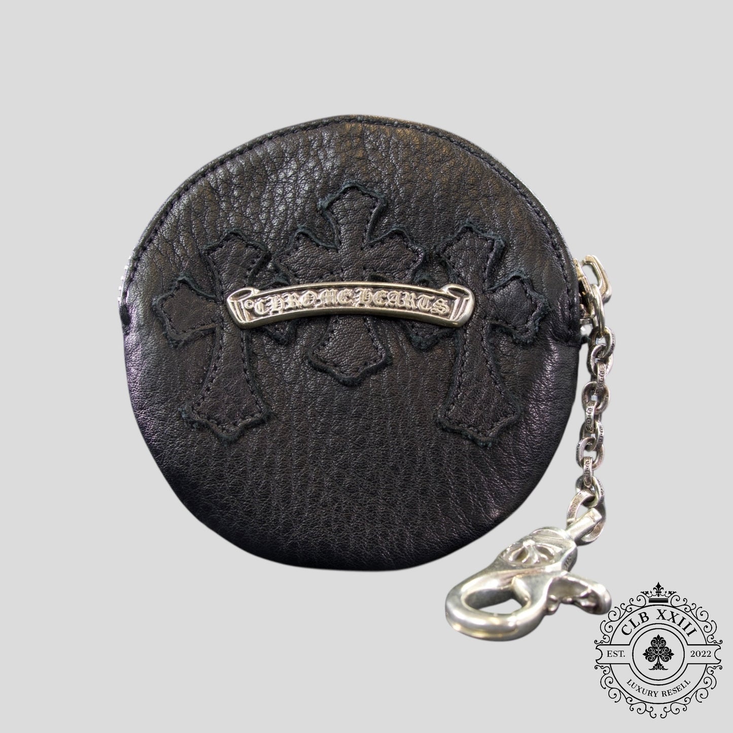 Chrome Hearts Cross Patch Coin Purse in Black