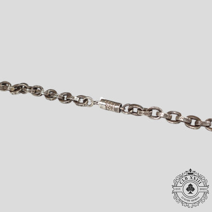 Chrome Hearts Paper Chain 20" Necklace in Silver