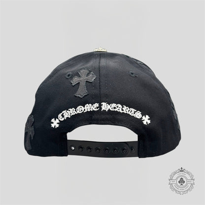 Chrome Hearts Cross Patch Hat in Black Grey
