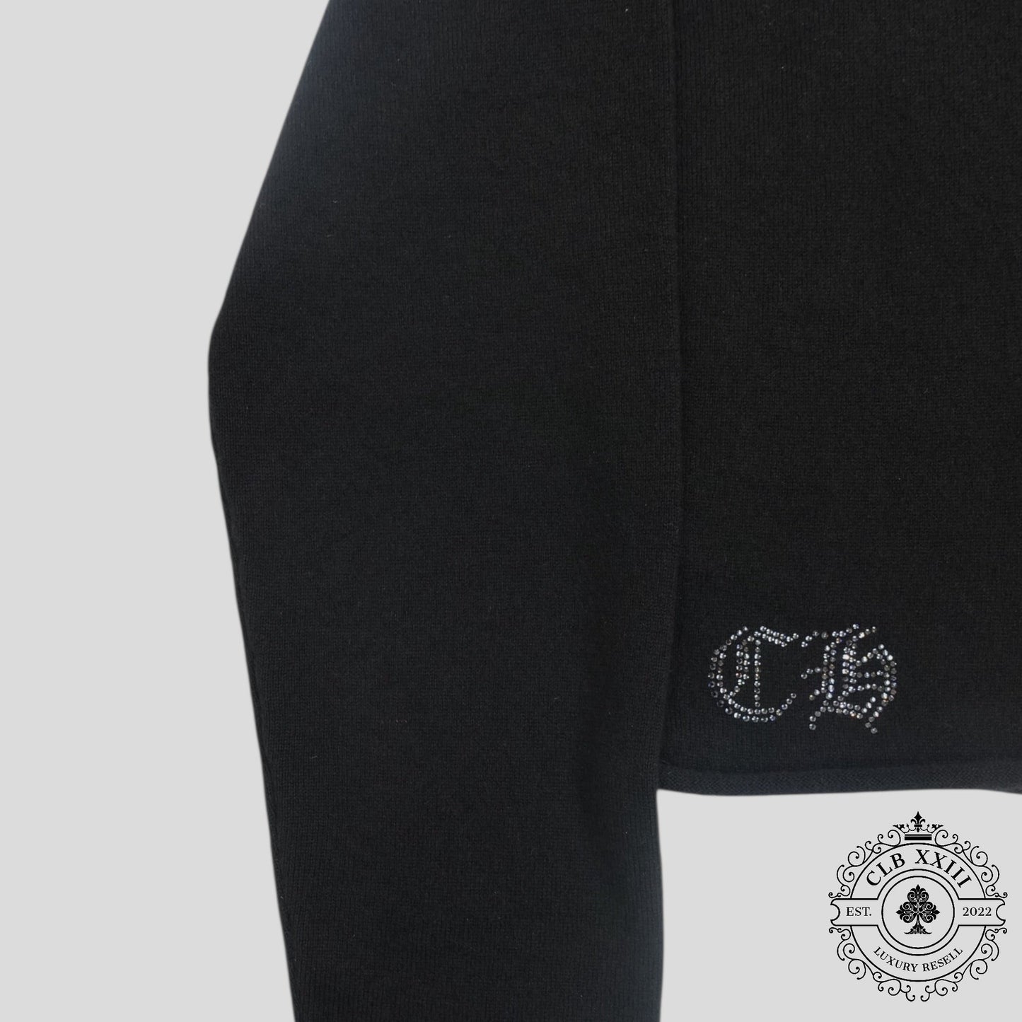 Chrome Hearts Women's Cashmere Crystal Embellished Sweater
