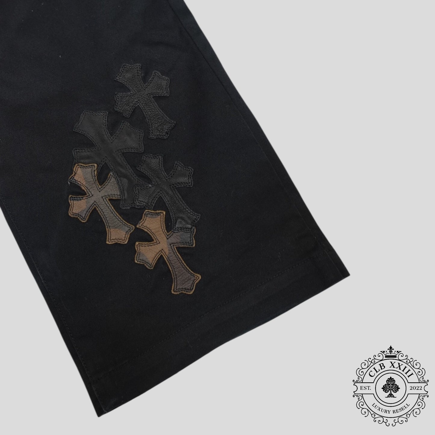 Chrome Hearts Cross Patch Chino Pants in Black/Camo