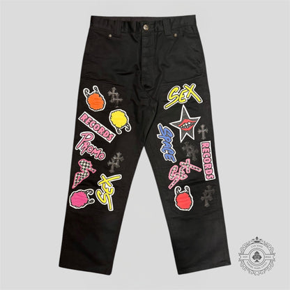 Chrome Hearts Matty Boy Patch Carpenter Pants