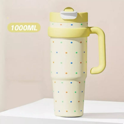 Large Capacity Water Bottle with Straw