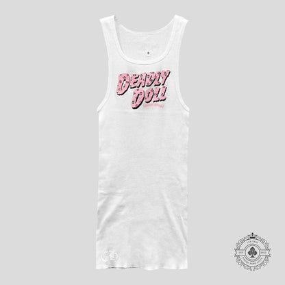 Chrome Hearts Deadly Doll Tank Top in White