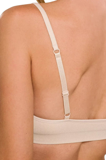 Zenana Seamless Classic Bra with Removable Bra Pads
