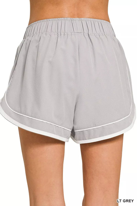 Zenana Soft Woven Lined Dolphin Shorts