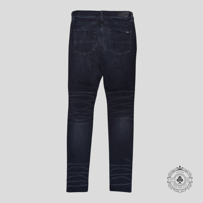 Amiri MX1 Bandana Patch Jeans in Aged Black