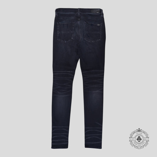 Amiri MX1 Bandana Patch Jeans in Aged Black