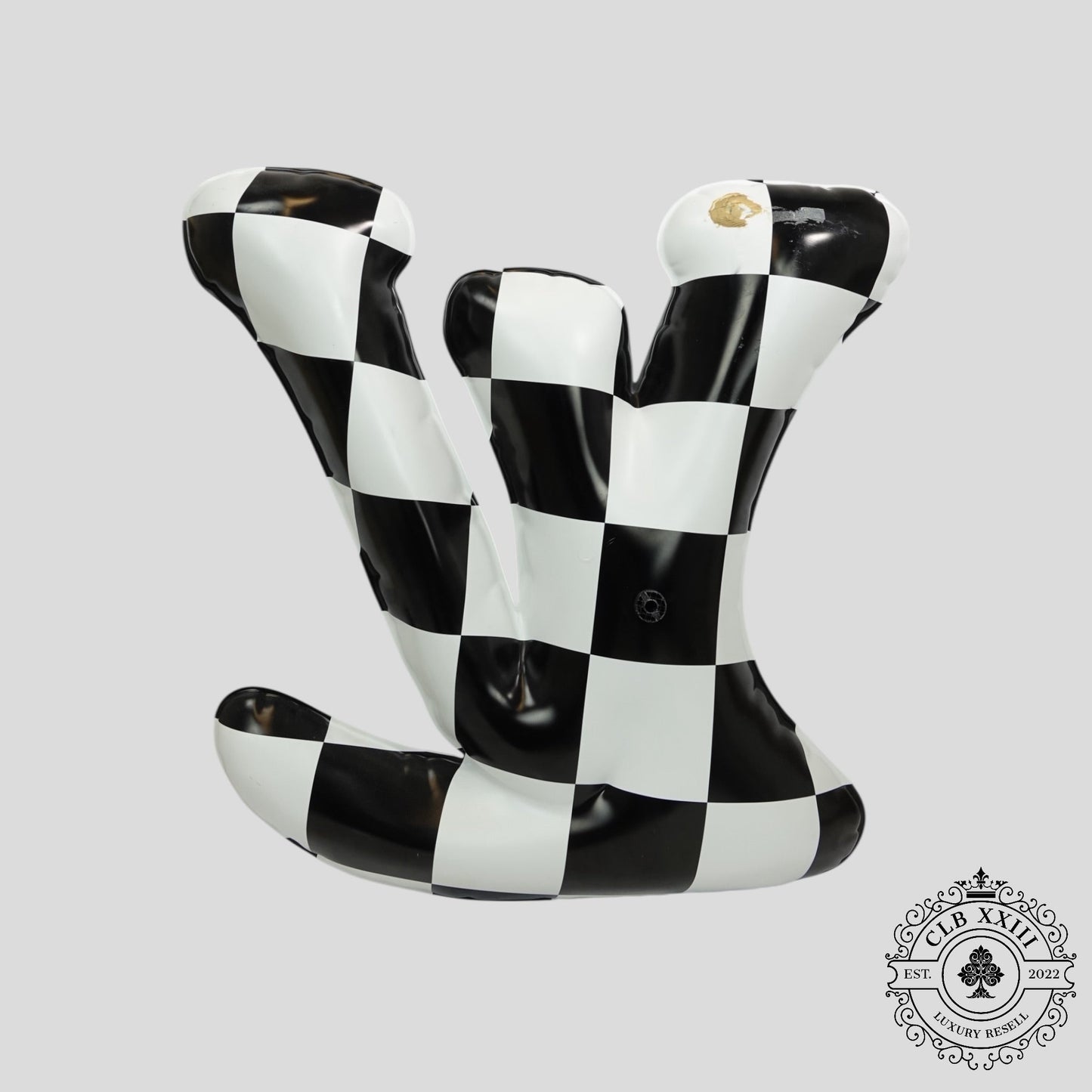 Louis Vuitton Bubble LV Checker Print Display