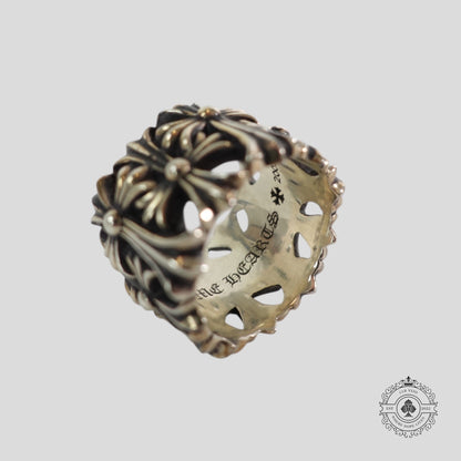 Chrome Hearts Cemetery Ring in Silver