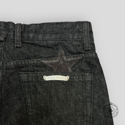 Chrome Hearts Star Patch Denim in Black