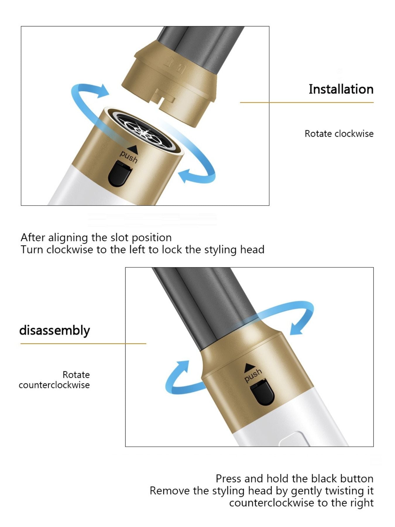 Adjustable Temperature Curling Iron