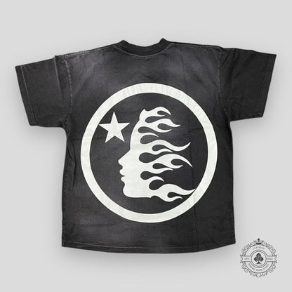 Hellstar Gel Sport Logo T-shirt in Black/Blue