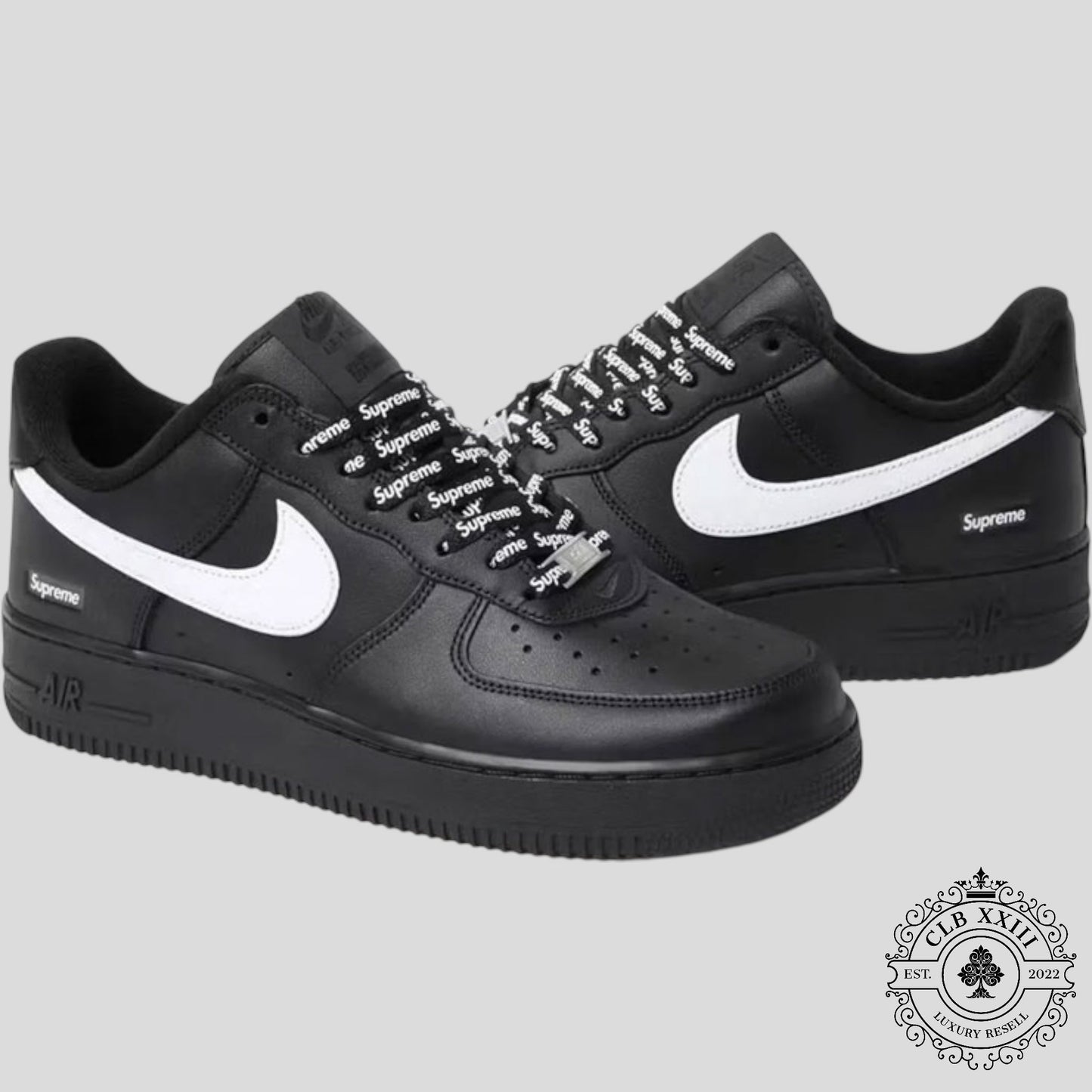 Nike Air Force 1 Low Supreme Black White