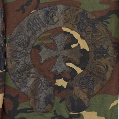 Chrome Hearts Vintage Cross Patch Thermal Zip Up Hoodie