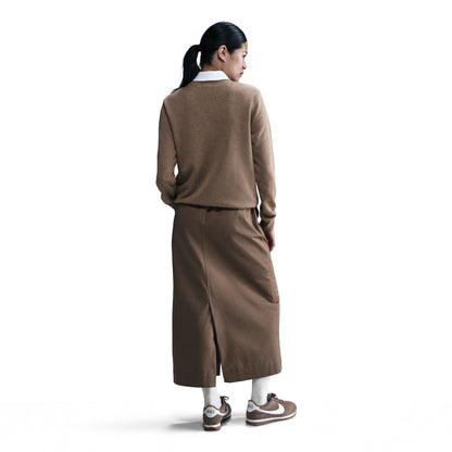 Nike Women's Sportswear Club Fleece Crewneck - Mink Brown