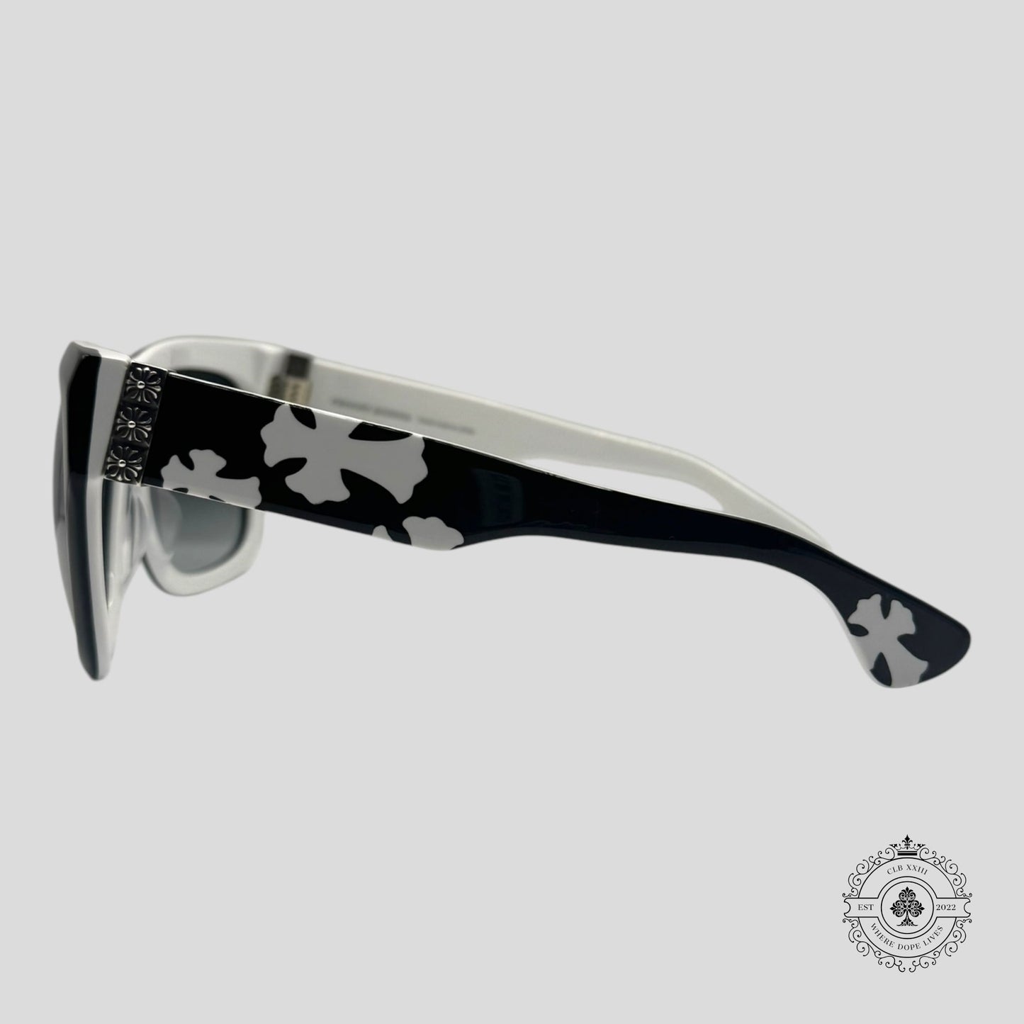 Chrome Hearts Slhore Sunglasses in Black/White