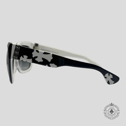 Chrome Hearts Slhore Sunglasses in Black/White