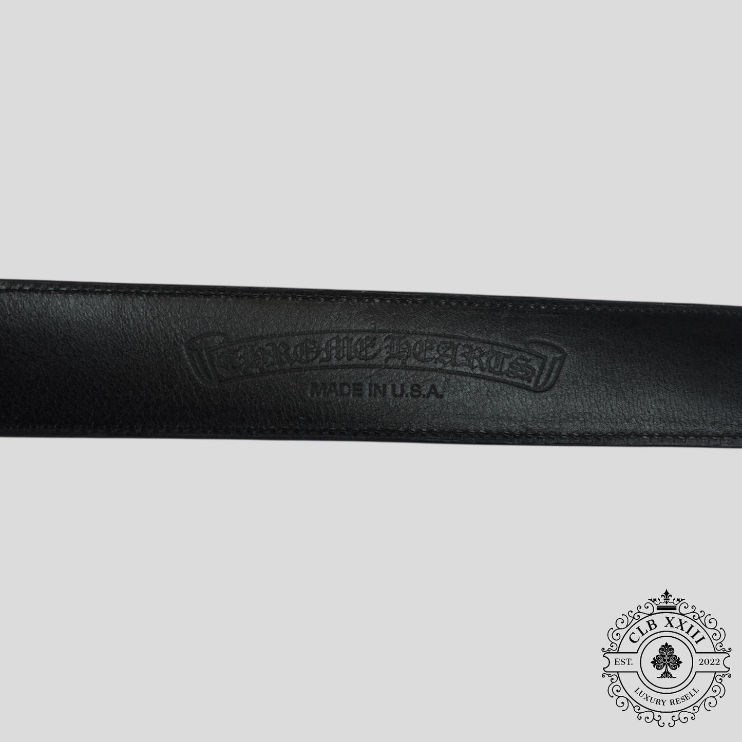Chrome Hearts Leopard Print Pony Hair Belt Strap
