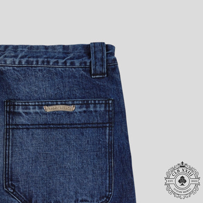 Chrome Hearts Double Turbo Diesel Carpenter Pants in Dark Wash