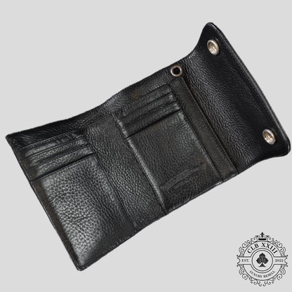 Chrome Hearts Short Wave Wallet in Black