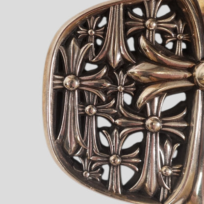 Chrome Hearts Cemetery Cross Buckle in Silver