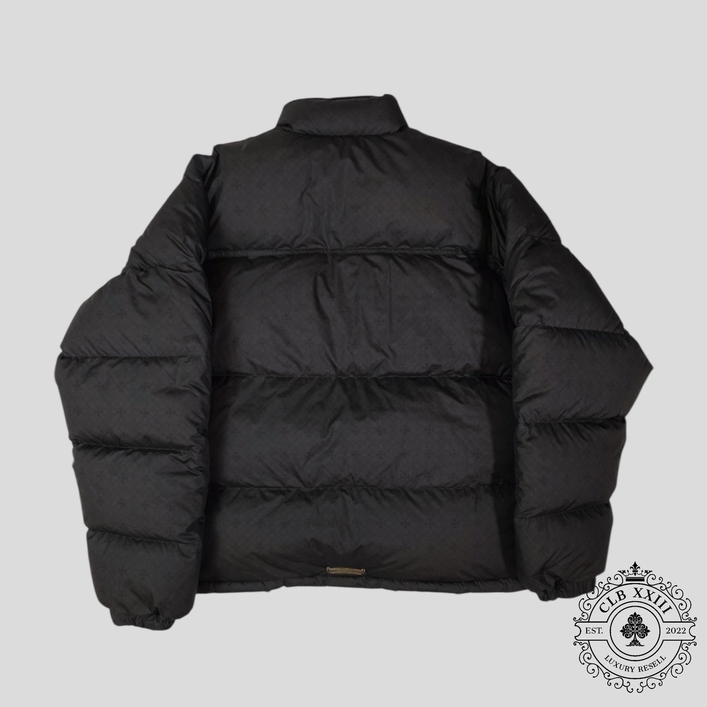Chrome Hearts Plus Pattern Puffer in Black