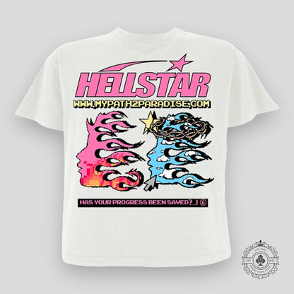 Hellstar Pixel T-Shirt in White
