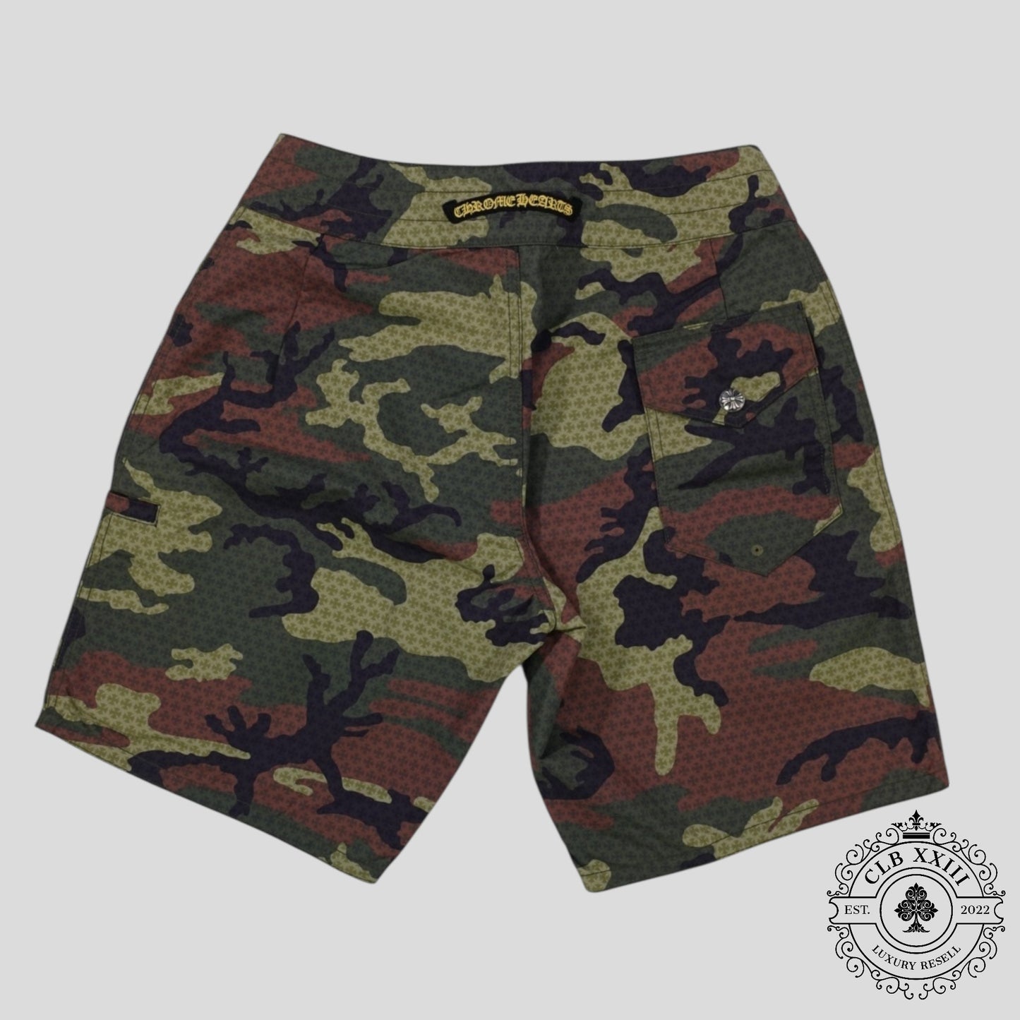 Chrome Hearts Board Shorts in Camo