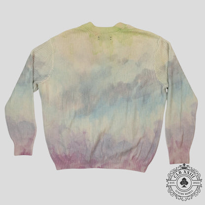 Amiri Watercolor Cardigan in Multicolor
