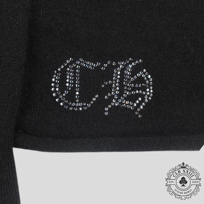 Chrome Hearts Women's Cashmere Crystal Embellished Sweater