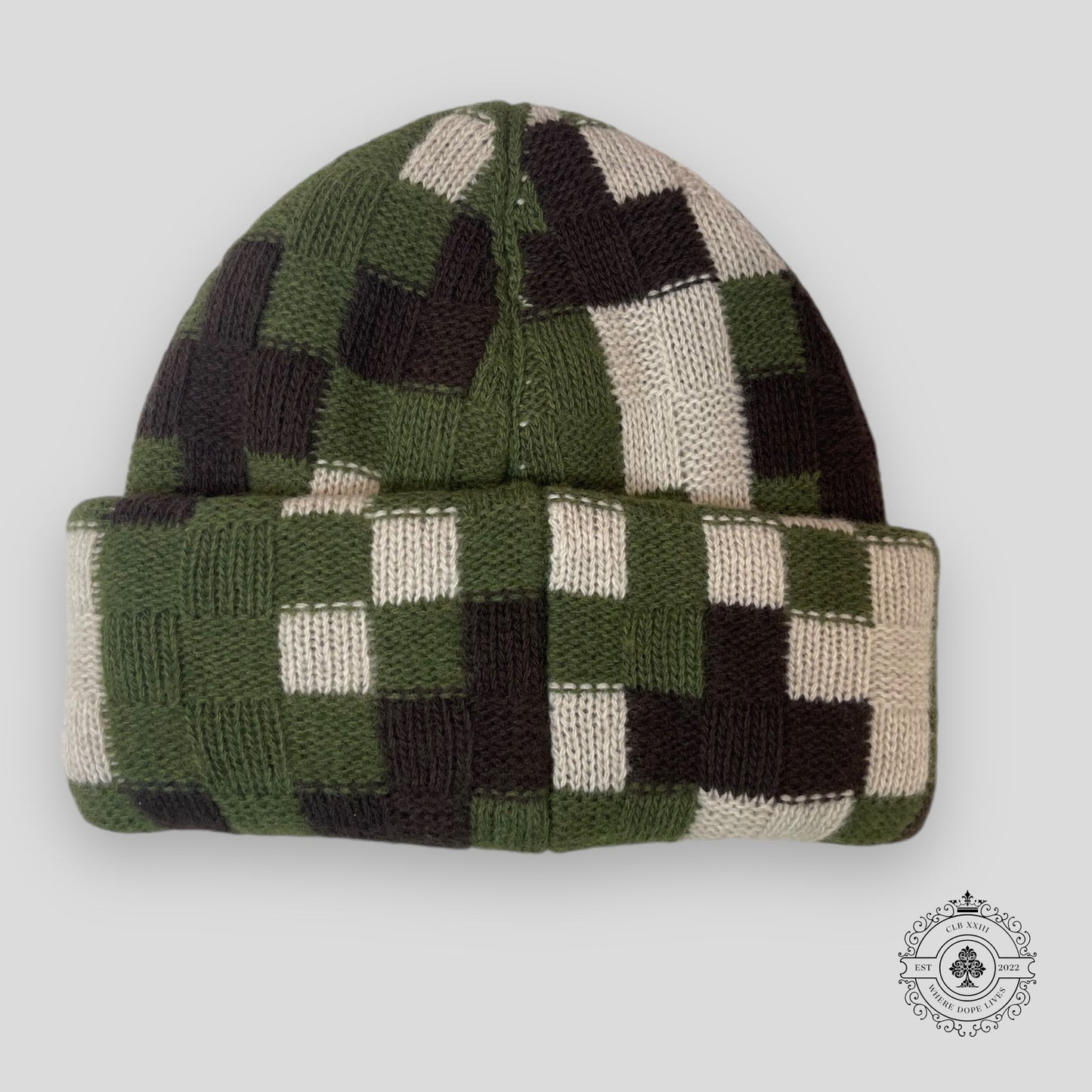 Louis Vuitton Green Damoflage Bonnet Beanie