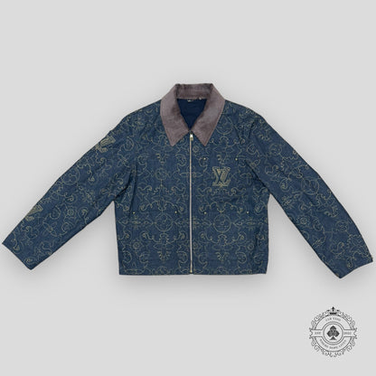 Louis Vuitton Arabesque Embroidered Denim Jacket