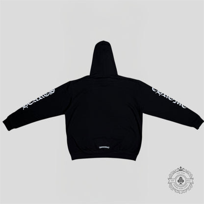 Chrome Hearts Vertical Logo Hoodie in Black