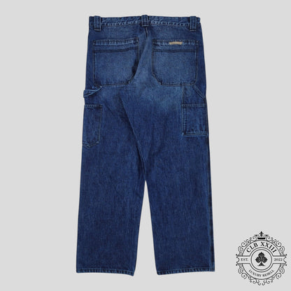 Chrome Hearts Double Turbo Diesel Carpenter Pants in Dark Wash