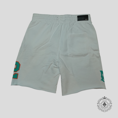 Amiri Oversized 22 Football Shorts in White