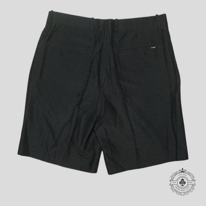 Louis Vuitton Monogram Silk Shorts in Black