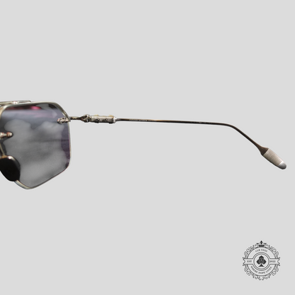 Chrome Hearts Fluid Glasses in Silver